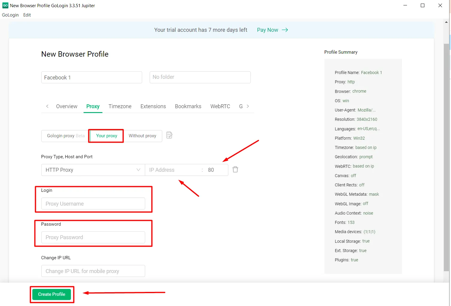 How to create a profile and use GoLogin